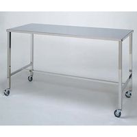 柏ステンレス工業 作業台 ストッパー付 (足角) 1800mm サギョウダイMD-S1800 1個 62-2715-35（直送品）