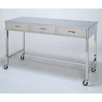柏ステンレス工業 作業台 引出3個付 ストッパー付 1200×600×800mm サギョウダイMD-H1200 1個 62-2715-41（直送品）