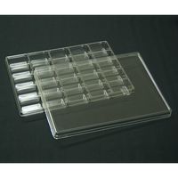 アズワン サンプル保管トレー(3枚入) 210×297×25mm 5×5マス T-002-25(25マス)3マイ 1セット(3枚)（直送品）