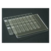 アズワン サンプル保管トレー(3枚入) 210×297×25mm 2×8マス T-003-16(16マス)3マイ 1セット(3枚)（直送品）