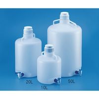 TARSONS 大型瓶 ストップコック付 LDPE製 20L 584390 1個 62-2932-25（直送品）
