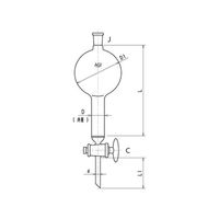 旭製作所 フラッシュカラム（ガラスコック・フィルター付） 3872-200/15-1L 61-4714-06（直送品）