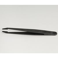 ワイ・エム・ティ プラスチックピンセット SIーP35 ESD(黒) SI-P35E 1本 61-6422-97（直送品）