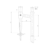 旭製作所 温度計口付水分定量受器 PTFEコック 3660-10-4L 1個 62-2110-43（直送品）