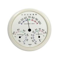 クレセル 不快指数計付温湿度計ホワイト CF-310W 1個 62-3966-06（直送品）