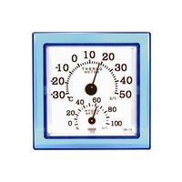 クレセル 温湿度計クリア・ミニブルー CR-12B 1個 62-3966-08（直送品）