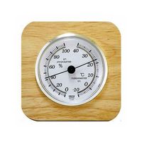 CRECER（クレセル） 天然木温湿度計 CR