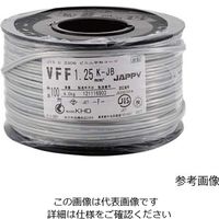 因幡電機産業 ビニル平形コード VFF 1.25mm黒 1.25SQ クロ ボビンK JB 1巻 62-3146-31（直送品）