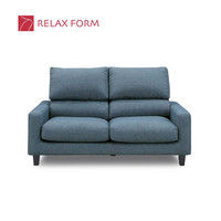 【車上渡し】RELAX FORM モルトベーネ 2人掛ソファ ピーコックブルー 1脚（直送品）