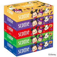 ティッシュペーパー スコッティ ディズニーハロウィン 160組（5箱入） 日本製紙クレシア