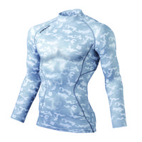 自重堂 制服百科 ハイネックロングスリーブ シルバーカモフラ Ｍ 78104（直送品）