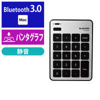 エレコム Bluetoothテンキーパッド/パンタグラフ/MacOS専用/薄 TK-TBPM01SV 1個