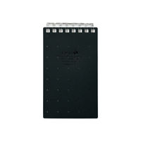リヒトラブ　AQUA DROPs ツイストノート（メモサイズ） 黒　N1661-24　5冊（直送品）