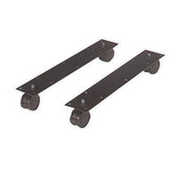 HAMILeX Grato（グラト）シリーズ キャスター ブラック 幅90×奥行540×高さ38～50mm KP-4CT 1セット（直送品）