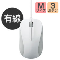 エレコム レーザーマウス/USB/3ボタン/ホワイト/ROHS指令準拠 M-S2ULWH/RS 1個