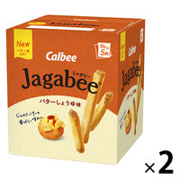 カルビー Jagabeeバターしょうゆ味 80g　2箱　スナック菓子