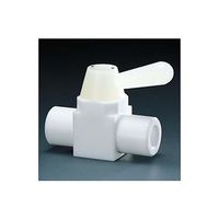 アズワン フッ素樹脂 二方ボールバルブ RC1/4 NR0001ー05 1個 61-3527-15（直送品）