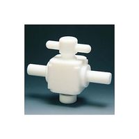 アズワン フッ素樹脂 二方バルブ枝タイプ 12φ NR0027ー04 1個 61-3528-23（直送品）
