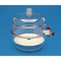 東栄 透明真空デシケーター ストップコック付 PC製 径200mm 403020 1個 62-2936-16（直送品）