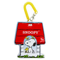 【アウトレット】ビーエスエス PEANUTS  スヌーピーバネ付きパスケース ドッグハウス ES207A 1個