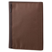 【アウトレット】レイメイ藤井 ファスナーポケットノート A5 ブラウン 1冊 CN209C　文具整理　ノートカバー　文具収納