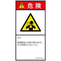 PL警告表示ラベル（ISO準拠）│材料・物質による危険:有毒ガス/窒息│IF0115113│危険│Lサイズ
