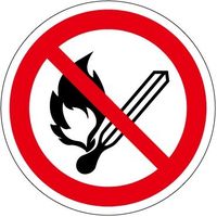 PL警告表示ラベル（ISO準拠）│禁止事項:火気厳禁│IZ20│シンボルマーク