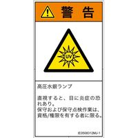 PL警告表示ラベル（ISO準拠）│放射から生じる危険:紫外線│IE0508312│警告│Mサイズ