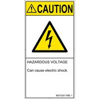PL警告表示ラベル（ISO準拠）│電気的な危険:感電│IB0103011│注意│Mサイズ