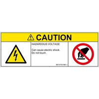 PL警告表示ラベル（ISO準拠）│電気的な危険:感電│IB0107521│注意│Mサイズ