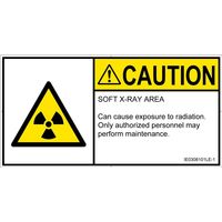 PL警告表示ラベル（ISO準拠）│放射から生じる危険:放射性物質/電離放射線│IE0308101│注意│Lサイズ