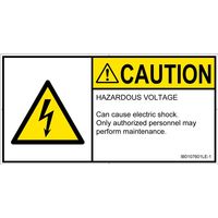 PL警告表示ラベル（ISO準拠）│電気的な危険:感電│IB0107601│注意│Lサイズ