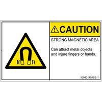 PL警告表示ラベル（ISO準拠）│放射から生じる危険:磁場│IE0401401│注意│Sサイズ