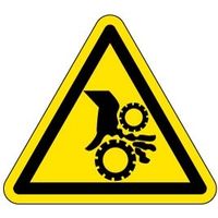 PL警告表示ラベル（ISO準拠）│機械的な危険:引き込み（ギア）│IA15│シンボルマーク