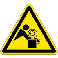 PL警告表示ラベル（ISO準拠）│機械的な危険:引き込み（ローラ）│IA35│シンボルマーク