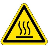PL警告表示ラベル（ISO準拠）│熱的な危険:表面高温│IC01│シンボルマーク