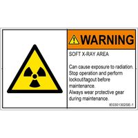 PL警告表示ラベル（ISO準拠）│放射から生じる危険:放射性物質/電離放射線│IE0301302│警告│Sサイズ