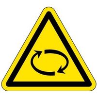 PL警告表示ラベル（ISO準拠）│機械的な危険:回転物│IA31│シンボルマーク