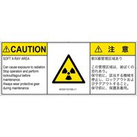 PL警告表示ラベル（ISO準拠）│放射から生じる危険:放射性物質/電離放射線│IE0301331│注意│Sサイズ│英語:日本語（マルチランゲージ）│8（直送品）
