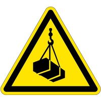 PL警告表示ラベル（ISO準拠）│作業環境の危険:吊荷の落下│IH02│シンボルマーク