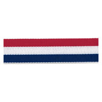 丸進 4406 ポリエステルストライプグログランリボン 幅24mm (赤・白・青) pgr4406-24-002 1ロール(30m)（直送品）