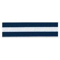 丸進 4406 ポリエステルストライプグログランリボン 幅24mm (紺・白・紺) pgr4406-24-001 1ロール(30m)（直送品）