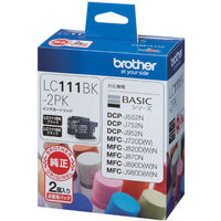 ブラザー（brother） 純正インク LC111BK-2PK ブラック 1パック（2個入） LC111シリーズ（わけあり品）