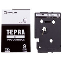 テプラ TEPRA TRテープ　カートリッジ 幅9mm 白ラベル(黒文字) TC9S 1個 キングジム（わけあり品）