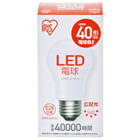 【アスクル限定】アイリスオーヤマ LED電球 E26 広配光 40W相当 電球色　LDA5L-G-4A14  オリジナル（わけあり品）