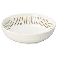 アースモス 中鉢 粉引十草4.5ボール (7個入) utw-03629286（直送品）