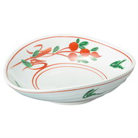 アースモス 向付 赤絵小判型向付 (3個入) utw-05915056（直送品）