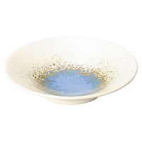 アースモス 中鉢 青水彩輪二重16cm平鉢 (7個入) utw-08634756（直送品）