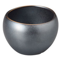 アースモス 小付 黒鉄釉ゆらぎカップ(小) (6個入) utw-10614526（直送品）