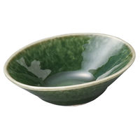 アースモス 小鉢 練り抹茶石目2.7楕円鉢 (7個入) utw-11139196（直送品）